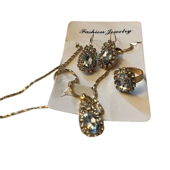 Jewelry Set (Necklace, Ring, Earrings) - Picture 1 of 4